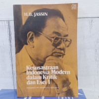 Image of Kesusastraan indonesia modern dalam kritik dan esai I